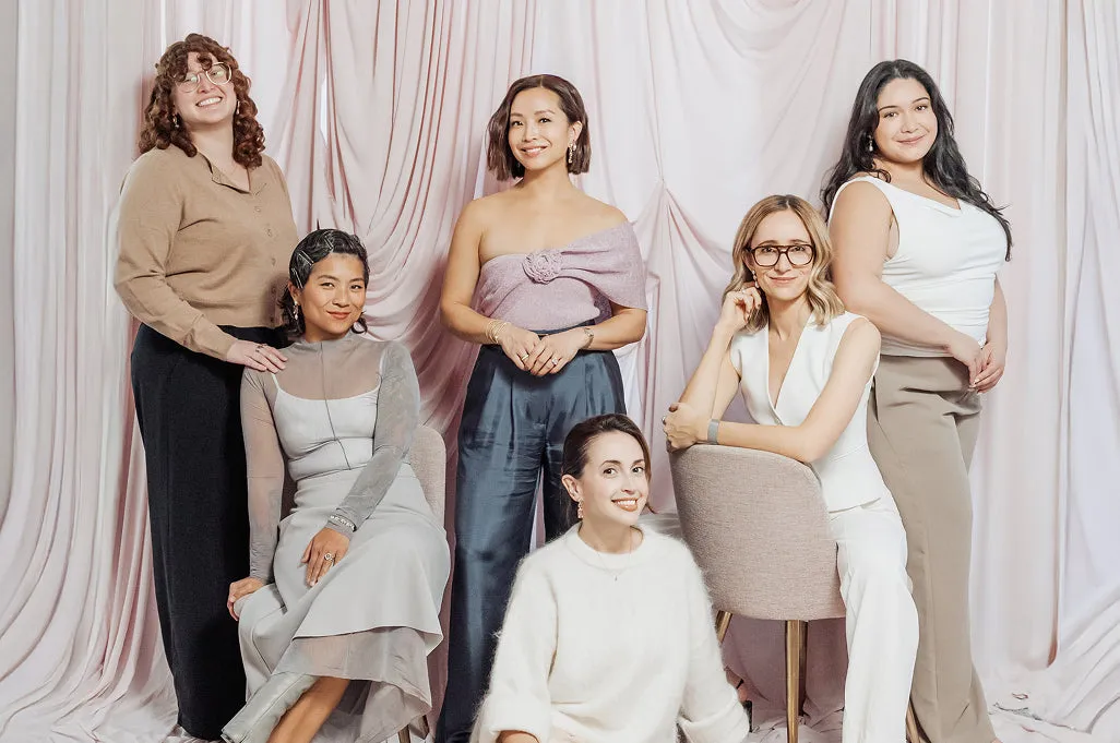 The Olive & Piper team standing in the studio